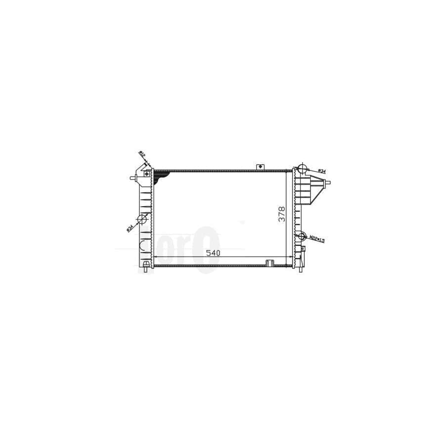 Abakus 0370170038 Engine Radiator for Opel Vectra
