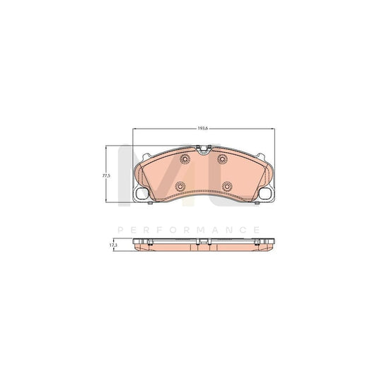 TRW Gdb1952 Brake Pad Set Prepared For Wear Indicator | ML Performance Car Parts
