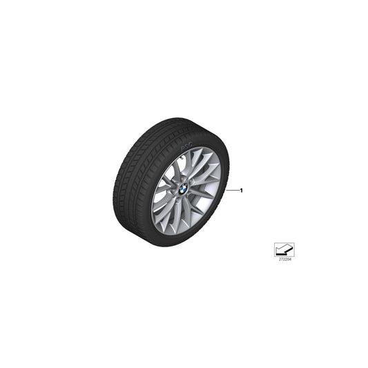 Genuine BMW 36112464901 F23 F20 F21 Rdci Wheel & Tire, Winter, Light Alloy 205/50R17 89H (Inc. 230i, 118dX & M240i) | ML Performance US Car Parts