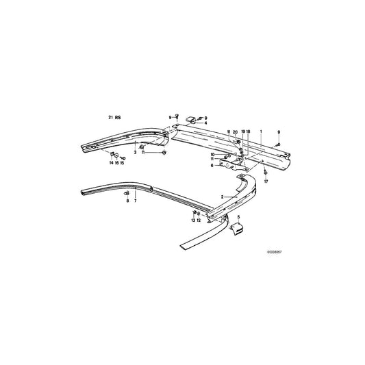 Genuine BMW 51121961634 E24 Cover, Primed, Right (Inc. M635CSi, 635CSi & 628CSi) | ML Performance US Car Parts