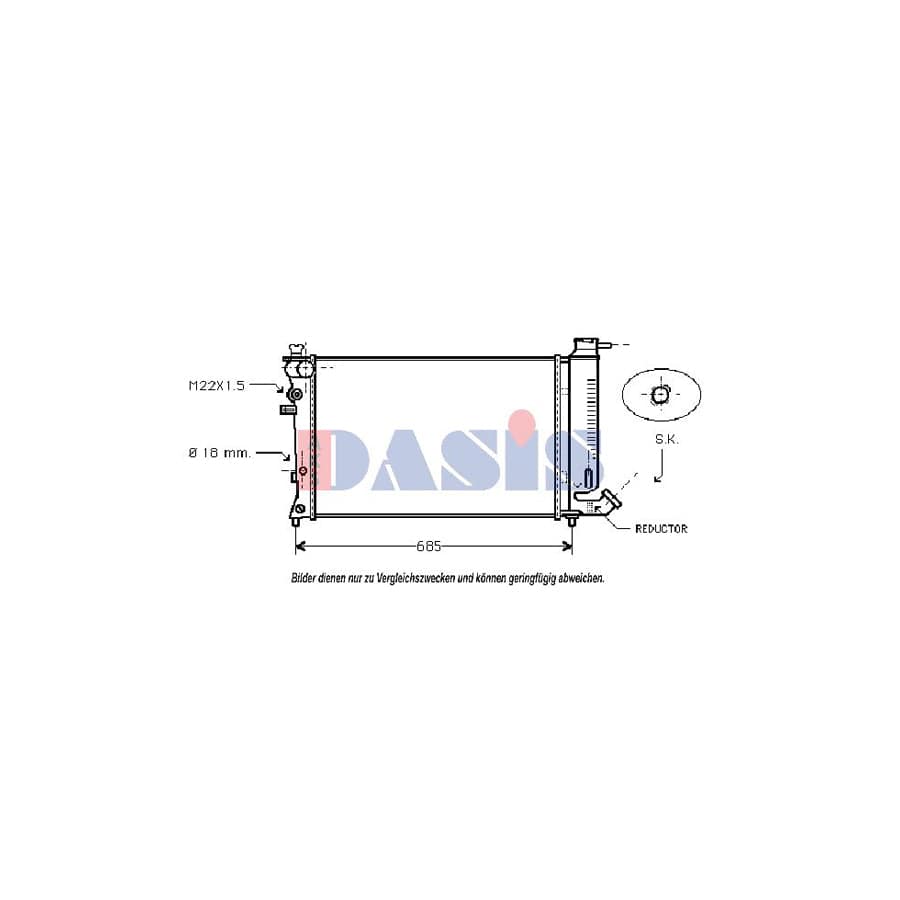 AKS Dasis 060720N Engine Radiator