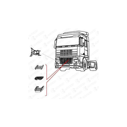 Covind Xf0/158 Hinge, Bonnet