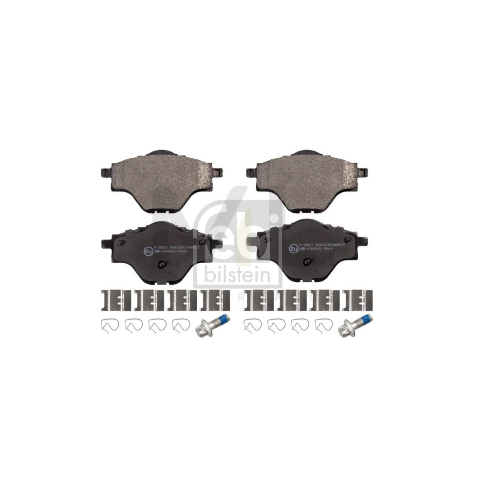 Febi Bilstein 116242 Brake Pad Set Rear Axle, With Attachment Material