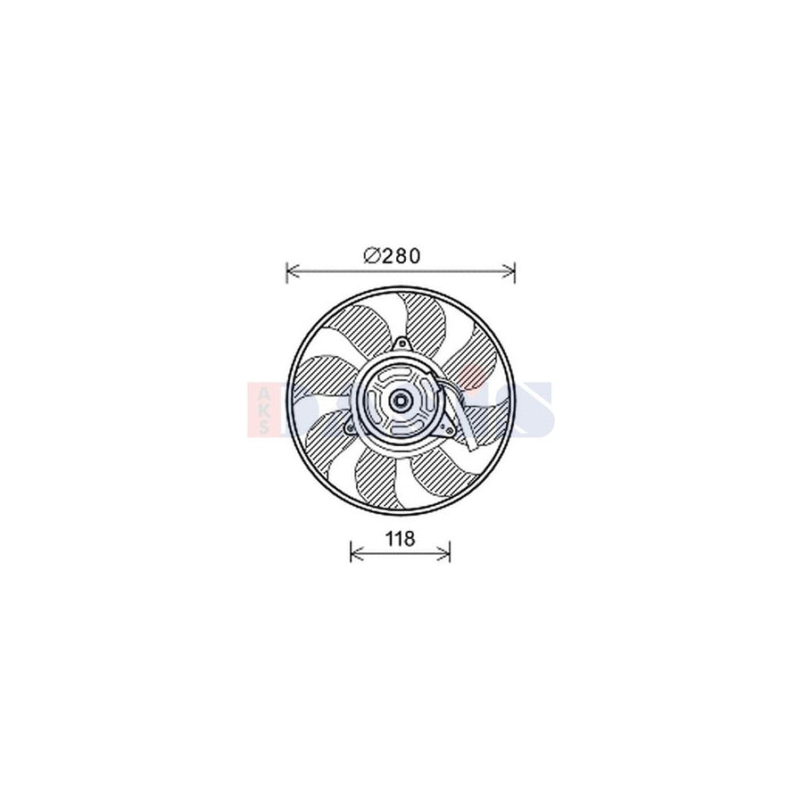 AKS Dasis 088159N Fan, Radiator