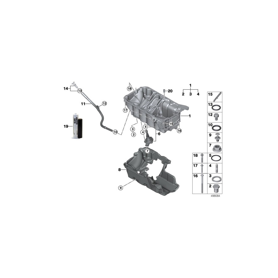 Genuine BMW 11438472242 F39 Dipstick (Inc. X1 25dX, X2 20dX & X2 18dX) | ML Performance US Car Parts