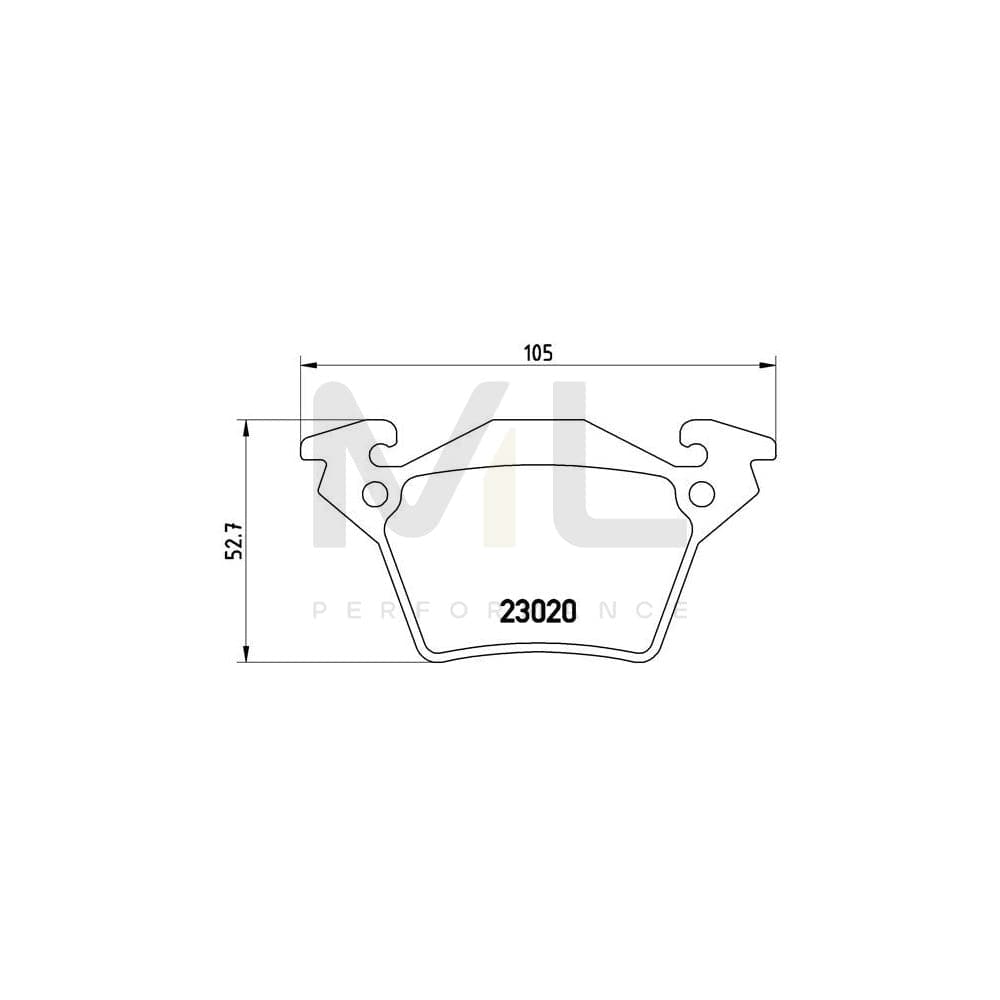 Brembo P 50 032 Brake Pad Set Prepared For Wear Indicator | ML Performance Car Parts