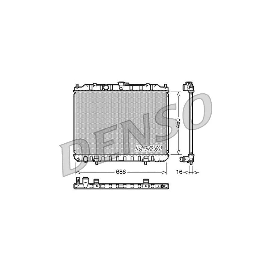 DENSO DRM46004 Engine Radiator for Nissan X-Trail (T30)