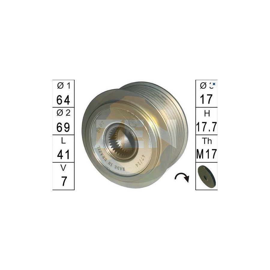 Era 219141 Alternator Freewheel Clutch