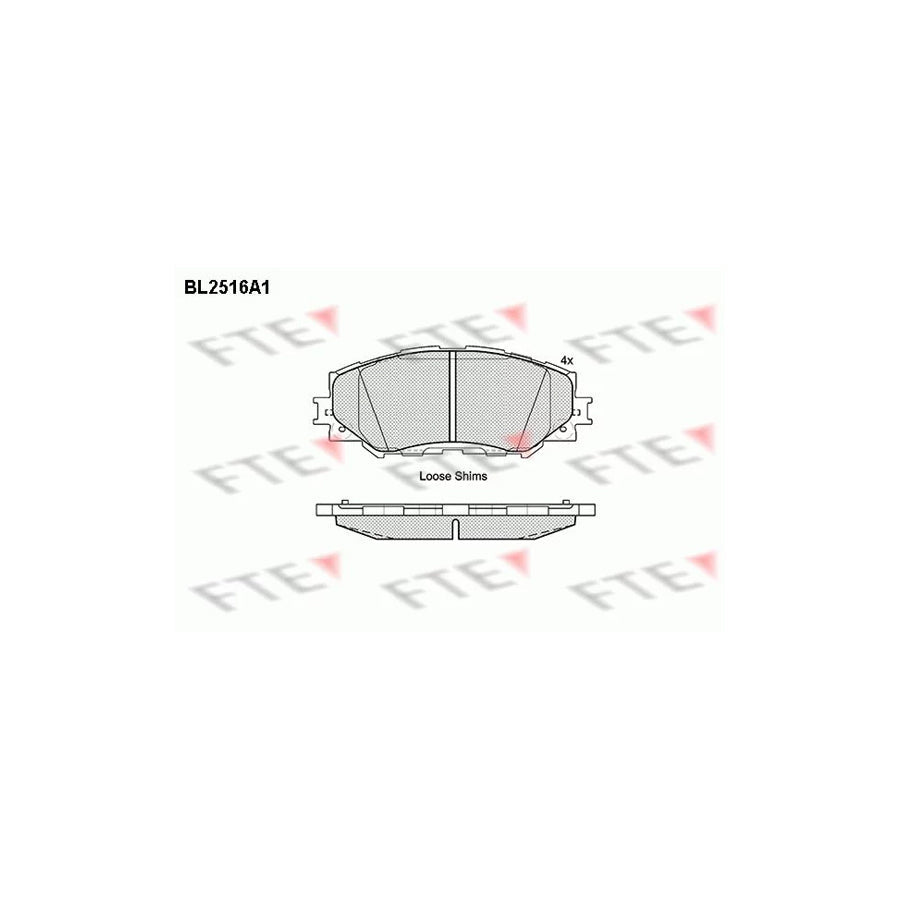 FTE Bl2516A1 Brake Pad Set