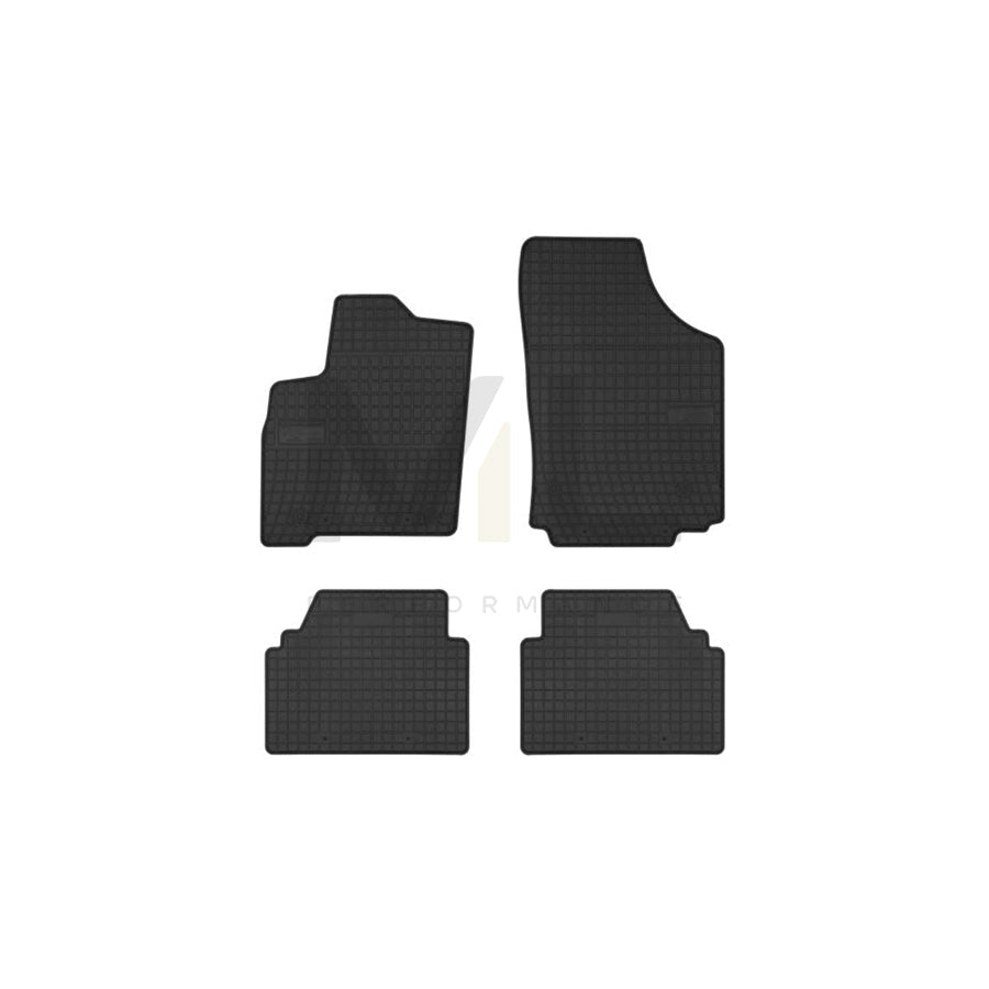 FROGUM Tailored 543015 Floor mat set for OPEL MERIVA Elastomer, Front and Rear, Quantity: 4, Black, (LHD)