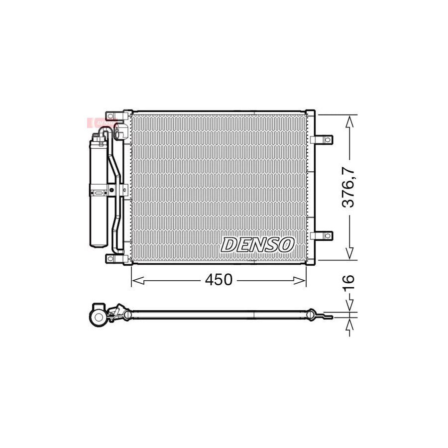 DENSO DCN46029 Air Conditioning Condenser