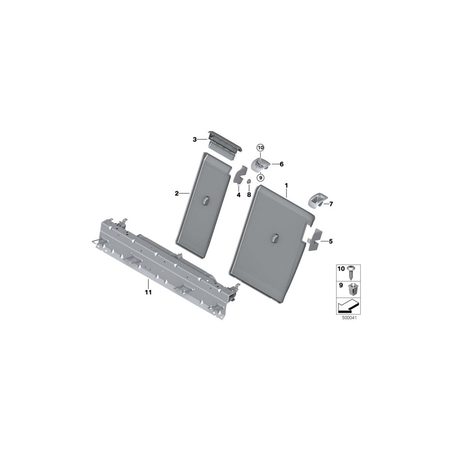 Genuine BMW 52207363289 F16 M Cross Member ISOFIX (Inc. X6 50iX 4.0, X6 28iX & X6 35iX) | ML Performance US Car Parts