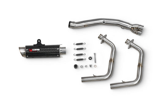 Scorpion KA1019SYSCEM Kawasaki Ninja 400 Rp1-Gp Race System - Carbon Fibre Sleeve | ML Performance US US