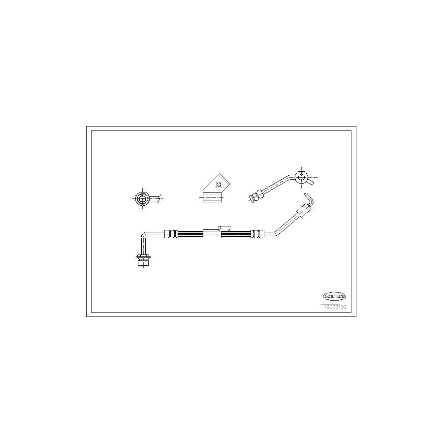 Corteco 19032130 Brake Hose for Ford Transit