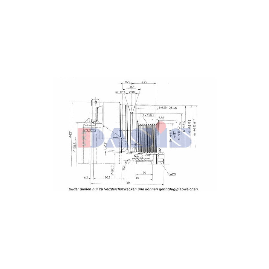 AKS Dasis 851154N AC Compressor Clutch