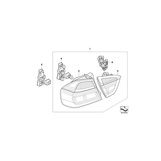 Genuine BMW 63210411421 E91 Bulb Socket, Rear Light Side Panel, Left E91 (Inc. 328i, 325xi & 323i) | ML Performance US Car Parts