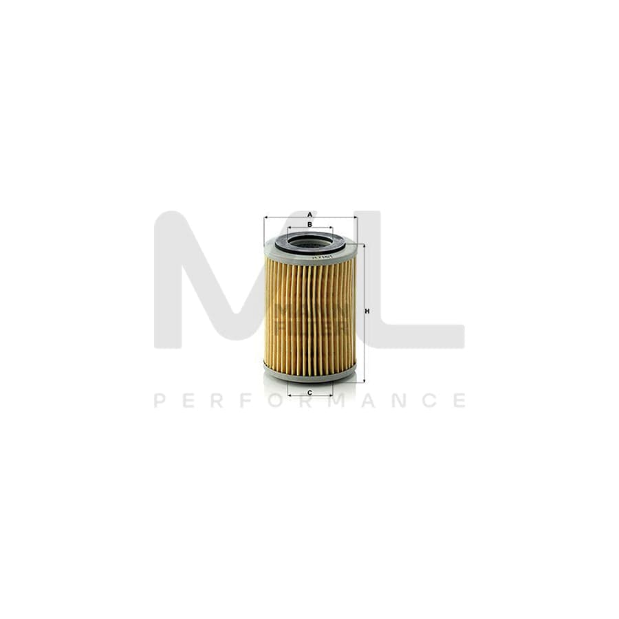 MANN-FILTER H 716/1 x Oil Filter with seal, Filter Insert