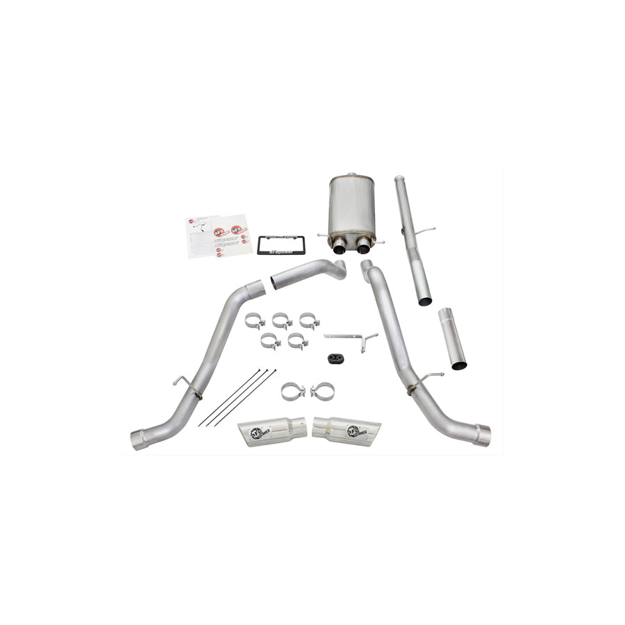  aFe 49-44057-P Cat-Back Exhaust System GM Silverado/Sierra 1500 09-18 / Silverado LD/Sierra Limited 2019 V6-4.3/V8-4.8/5.3L  | ML Performance US Car Parts