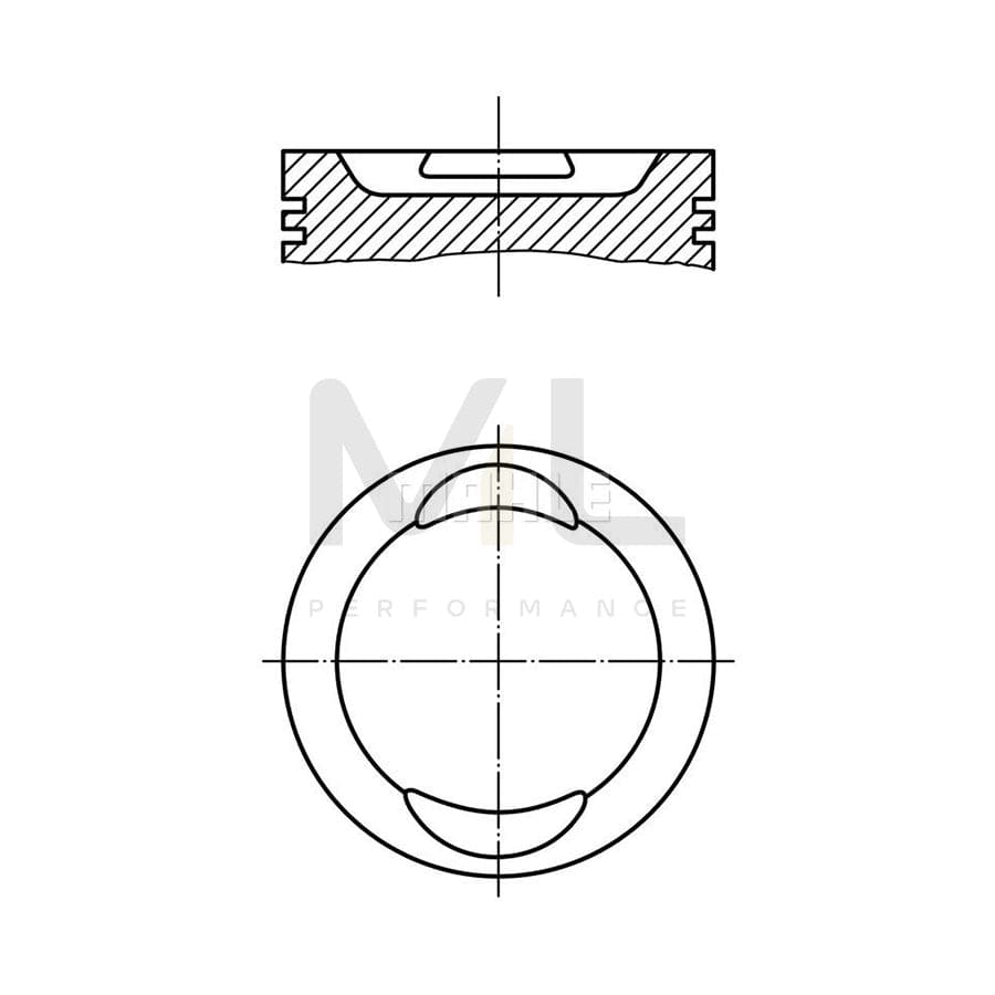 MAHLE ORIGINAL 037 90 00 Piston 96,01 mm | ML Performance Car Parts