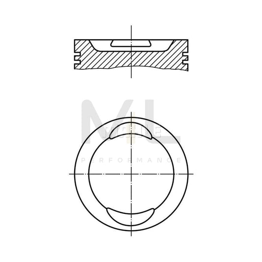 MAHLE ORIGINAL 037 90 00 Piston 96,01 mm | ML Performance Car Parts