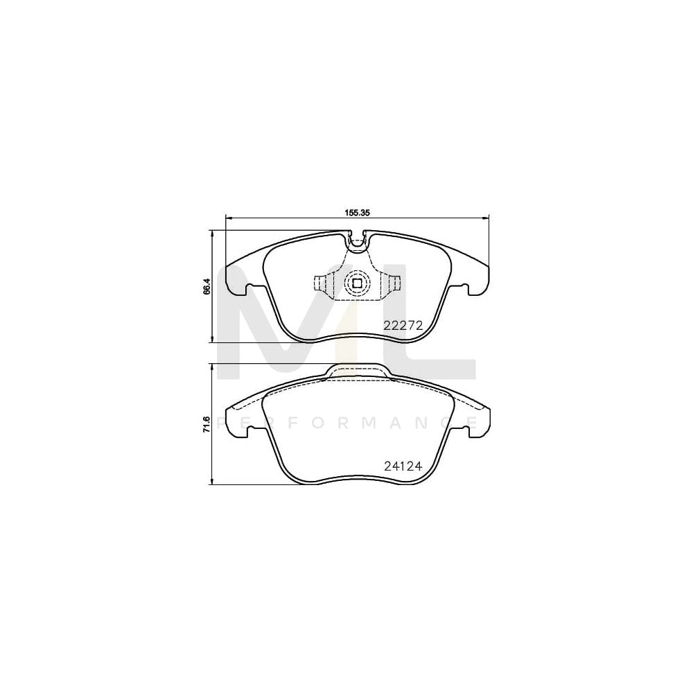 Hella 8DB 355 024-671 Brake Pad Set