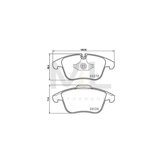 Hella 8DB 355 024-671 Brake Pad Set