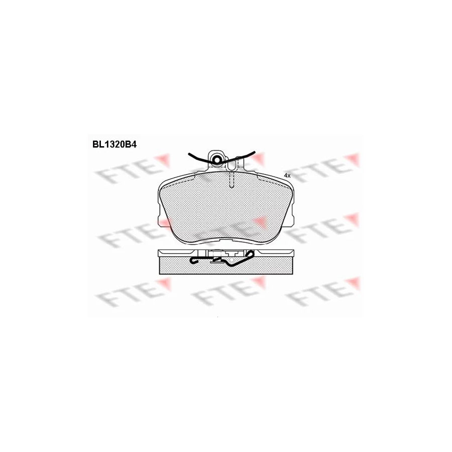 FTE 9010109 Brake Pad Set Suitable for Mercedes-Benz C-Class