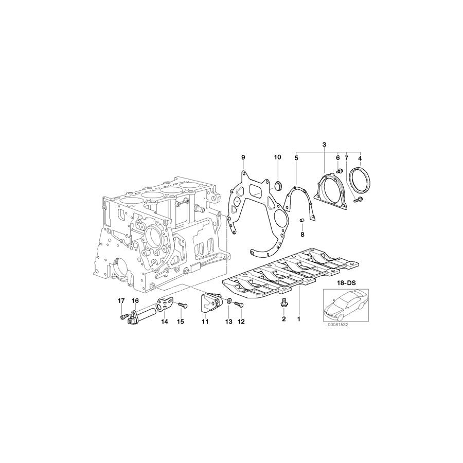 Genuine BMW 11112247013 E46 E39 Bowl Reinforcement (Inc. 318d, 320d & 520d) | ML Performance US Car Parts