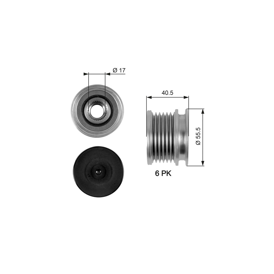 Gates OAP7060 Alternator Freewheel Clutch