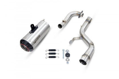 Scorpion PHA192SYSSEO Honda MSX 125 Red Power Full System - Brushed Stainless Steel Sleeve | ML Performance US US