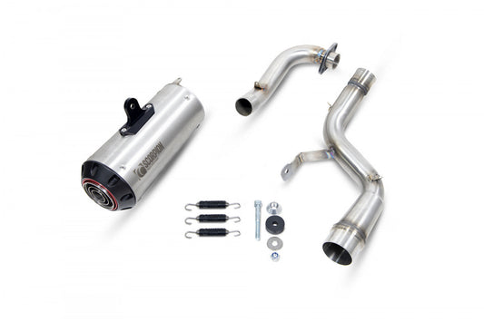 Scorpion PHA192SYSSEO Honda MSX 125 Red Power Full System - Brushed Stainless Steel Sleeve | ML Performance US US
