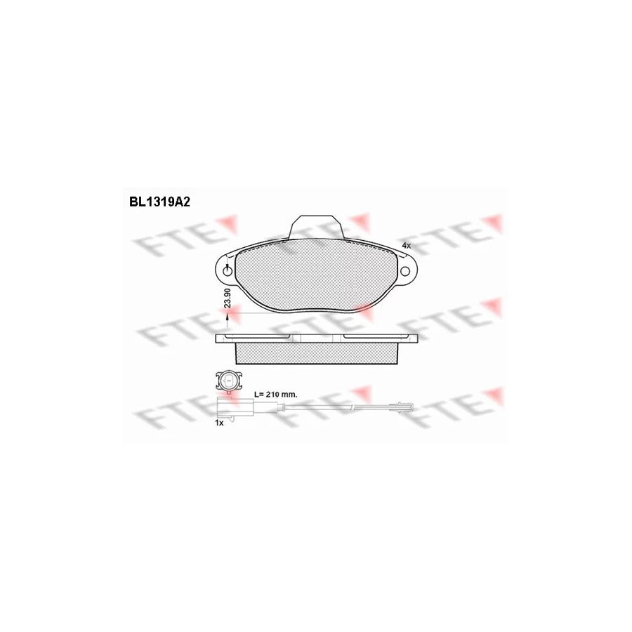 FTE 9010107 Brake Pad Set