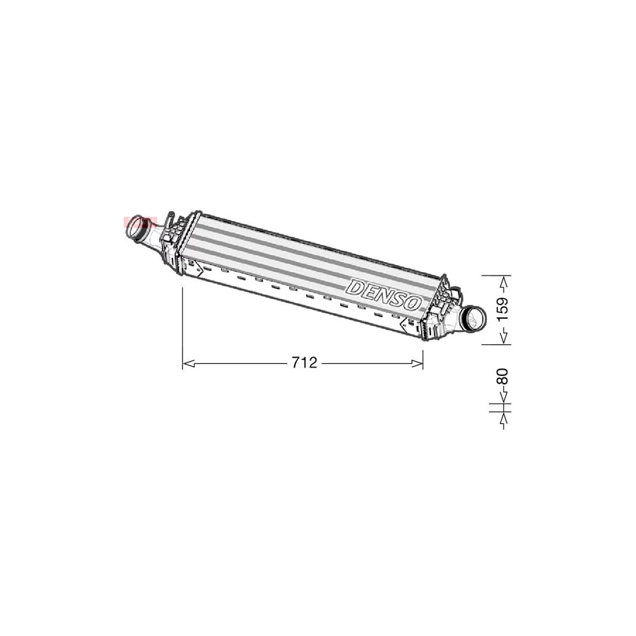DENSO DIT02038 Intercooler for Audi A6
