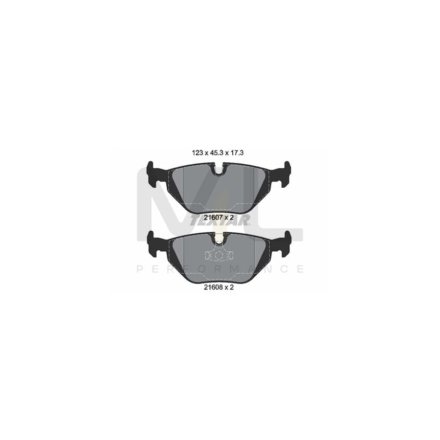 TEXTAR epad 2160781 Brake pad set prepared for wear indicator | ML Performance Car Parts