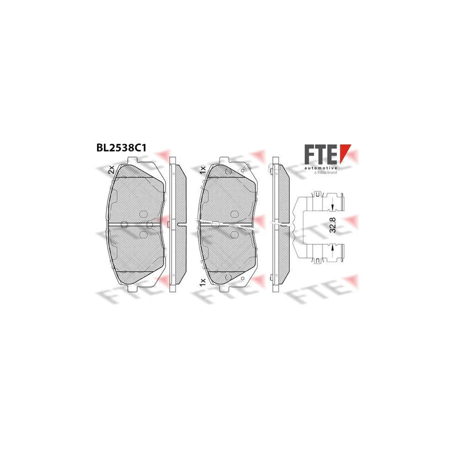 FTE Bl2538C1 Brake Pad Set