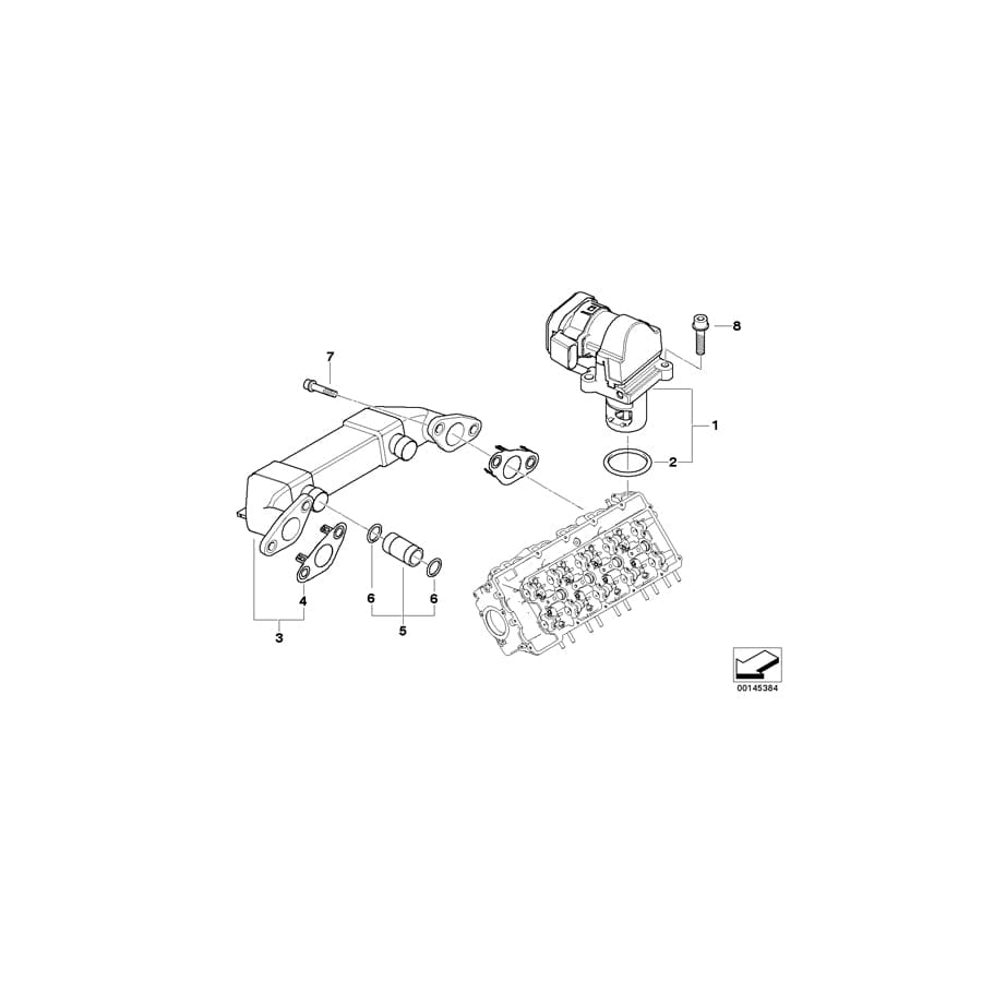Genuine BMW 11717804332 E65 Egr-Valve (Inc. 745d) | ML Performance UK Car Parts