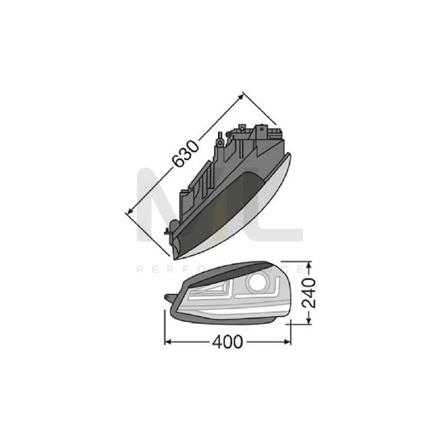 OSRAM LEDHL103-GTI Headlight Set for VW GOLF