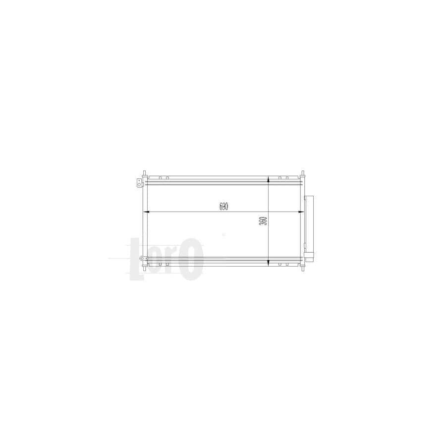 Abakus 0180160014 Air Conditioning Condenser for Honda Accord