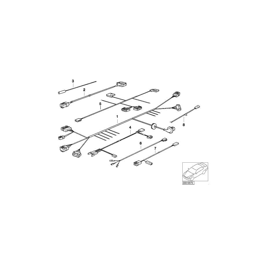 Genuine BMW 61128380935 E36 Repair Cable, Belt Tensioner (Inc. 316i, 323i & 325tds) | ML Performance UK Car Parts