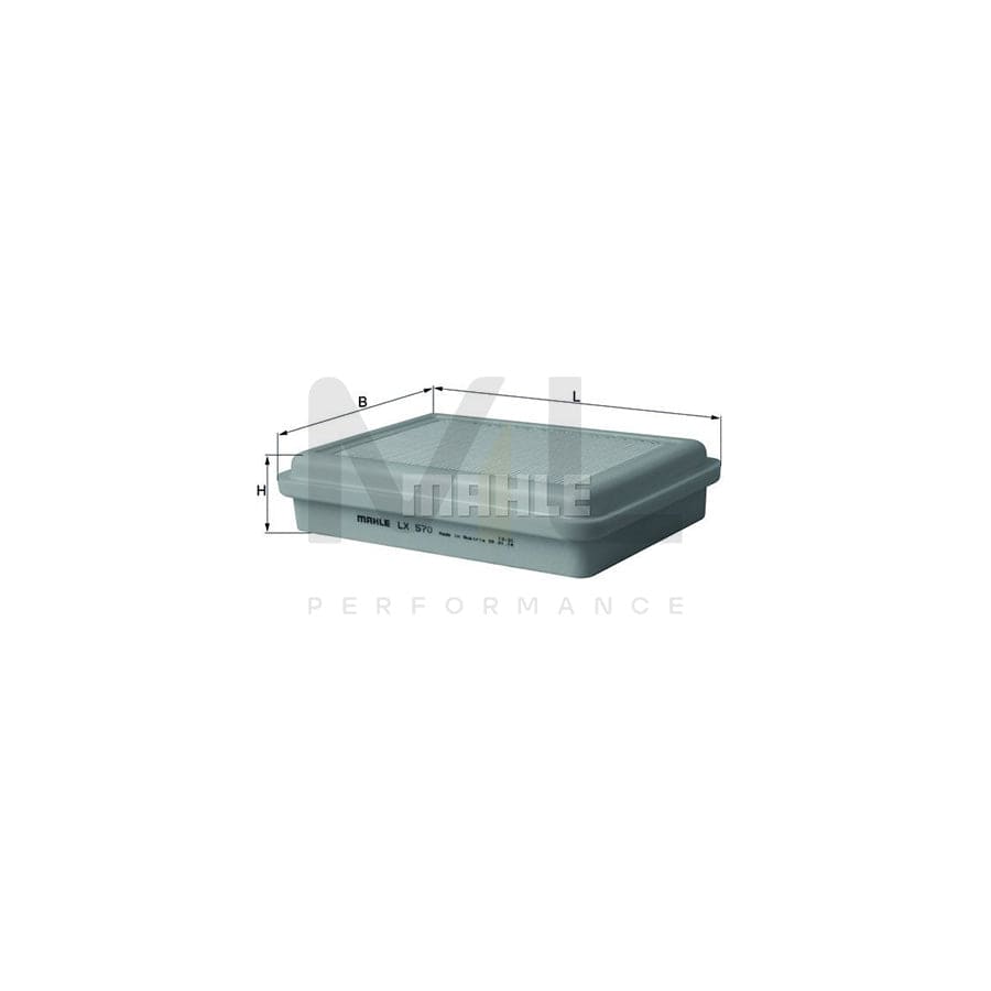 MAHLE ORIGINAL LX 570 Air Filter Filter Insert | ML Performance Car Parts