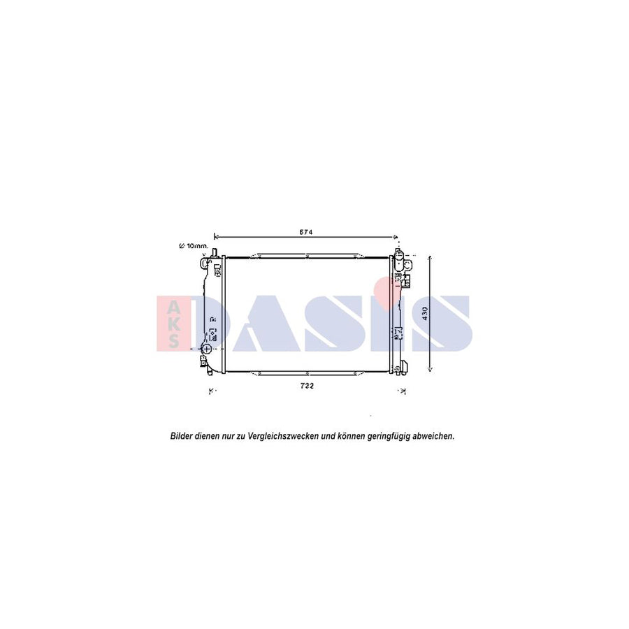 AKS Dasis 510153N Engine Radiator for Chevrolet Epica Saloon