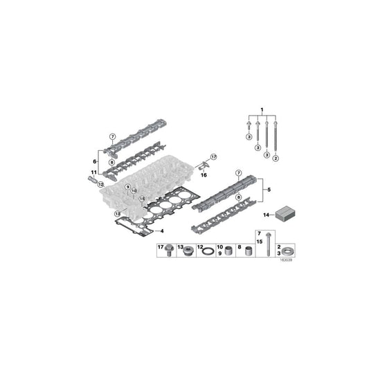 Genuine BMW 11121713264 E66 E53 E39 Dowel D=9,5mm (Inc. 630i, 730Li & E36 320i) | ML Performance UK Car Parts