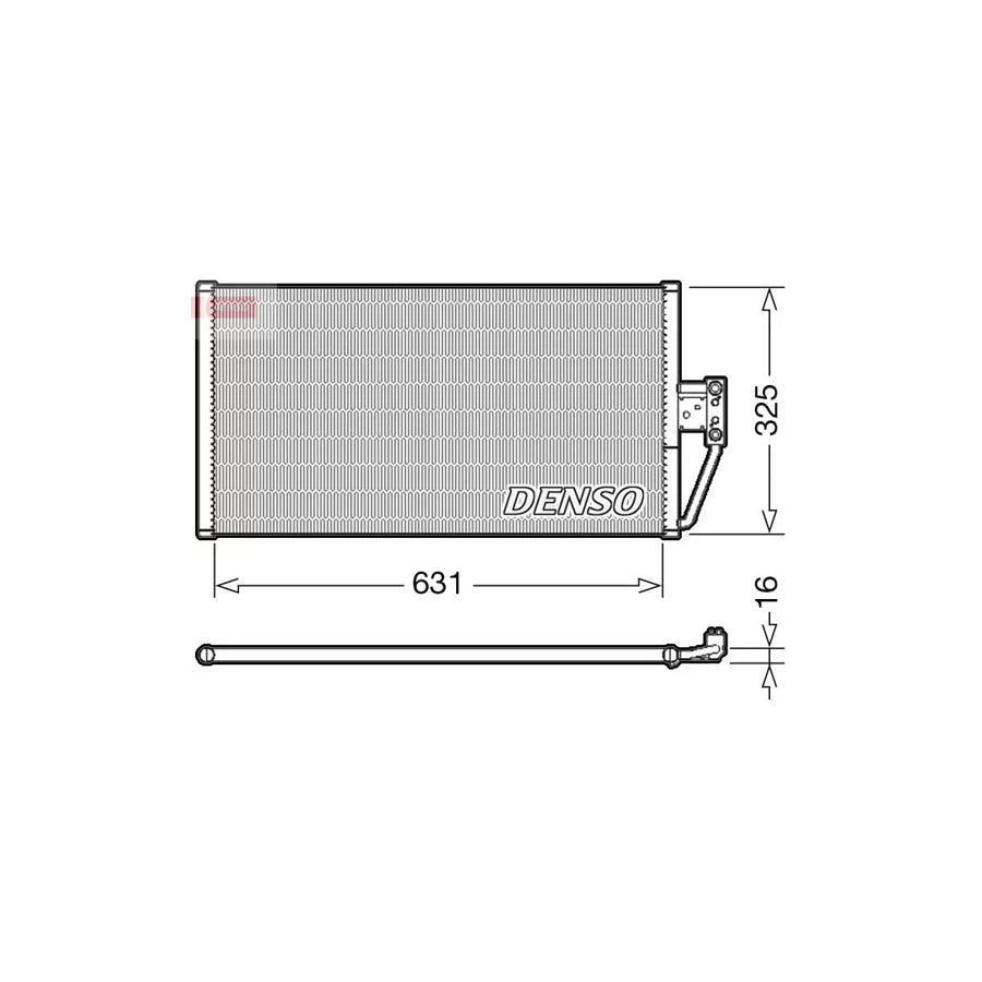 DENSO DCN05021 Air Conditioning Condenser
