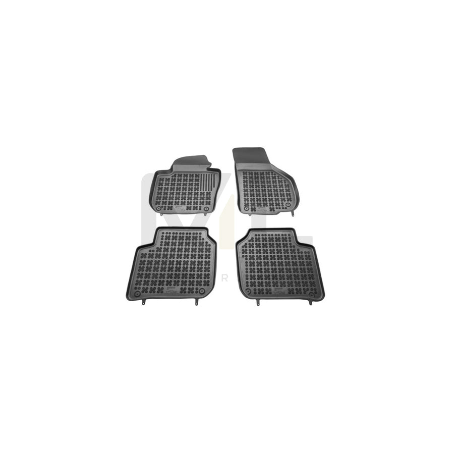 REZAW PLAST Tailored 200208 Floor mat set for SKODA SUPERB Elastomer, Front and Rear, Quantity: 4, Black