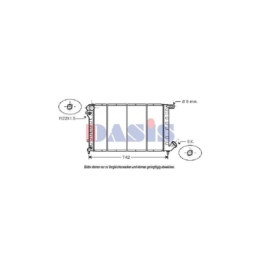 AKS Dasis 060880N Engine Radiator