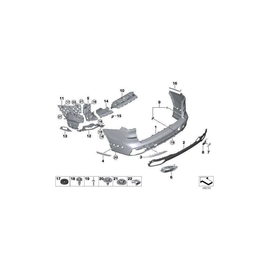 Genuine BMW 51128745741 G07 Moulding Rocker Panel Rear Left (Inc. X7 40iX, X7 M50dX & X7 50iX) | ML Performance US