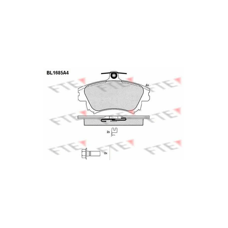 FTE Bl1685A4 Brake Pad Set