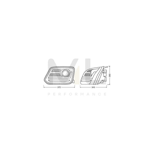 OSRAM LEDHL107-BK Headlight Set for VW AMAROK