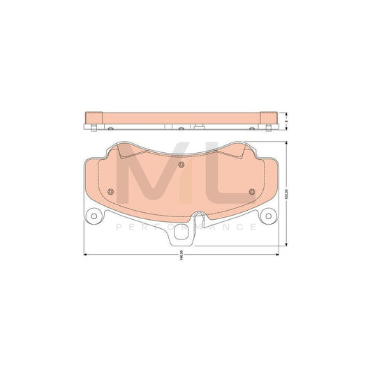 TRW Gdb1779 Brake Pad Set Prepared For Wear Indicator | ML Performance Car Parts