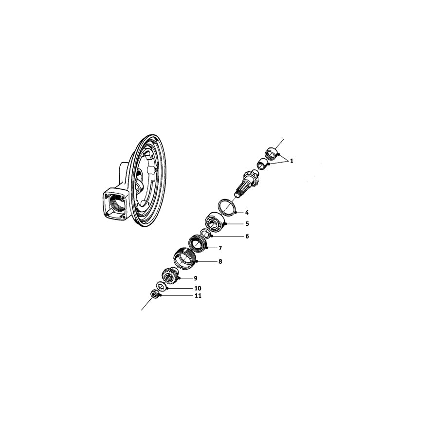 Genuine BMW 33123038252 50 69 60 Threaded Ring (Inc. R69, R50/2 & R60) | ML Performance US Car Parts
